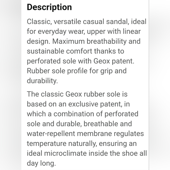 ‼️SOLD‼️ Geox Vega Sandal, Sand color, Sz 6.5, EU 37 - Picture 10 of 11